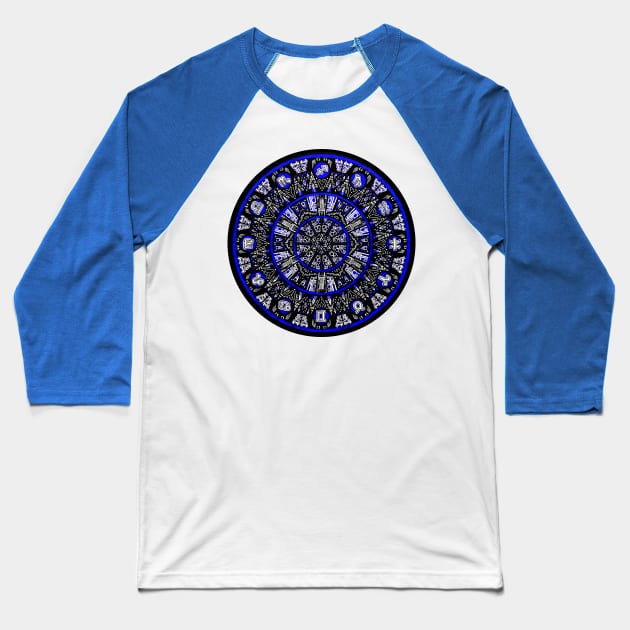 Zodiac Mandala 4.0 Baseball T-Shirt by Bobblehead1337 Art